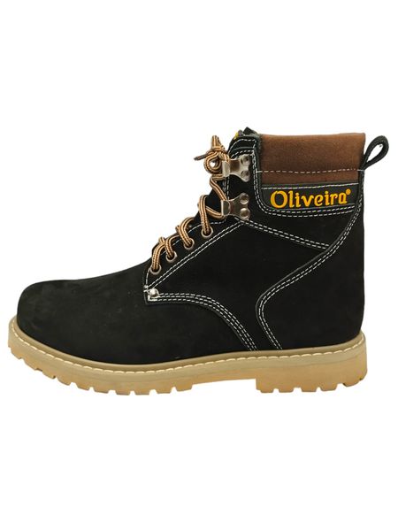 Coturno Oliveira - Preto nbk/Rato - 4.000 - Preto... - BOTINAS OLIVEIRA