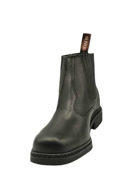 Botina Oliveira vira comum bico quadrado - Preto ... - BOTINAS OLIVEIRA