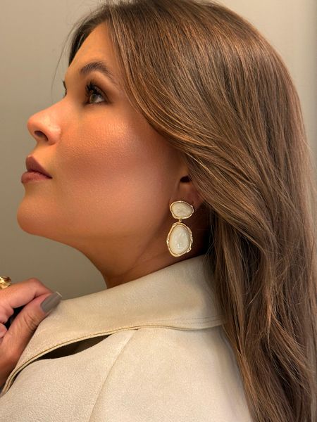 BRINCO BOHO CHAPA DUPLA ORGANIC NUDE BANHADO A OURO - Dri Ferreira Semi Joias