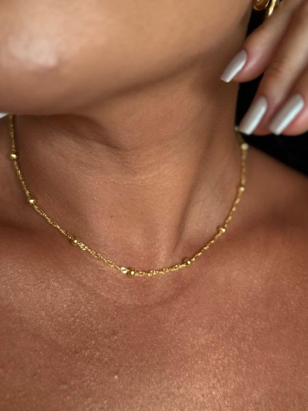 CHOKER ELOS TORCIDOS E BOLINHAS BANHADA A OURO - Dri Ferreira Semi Joias