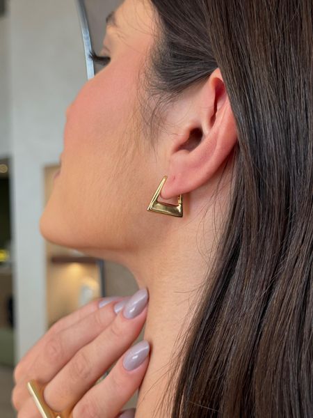 BRINCO ARGOLA TREND SLIM M BANHADO A OURO