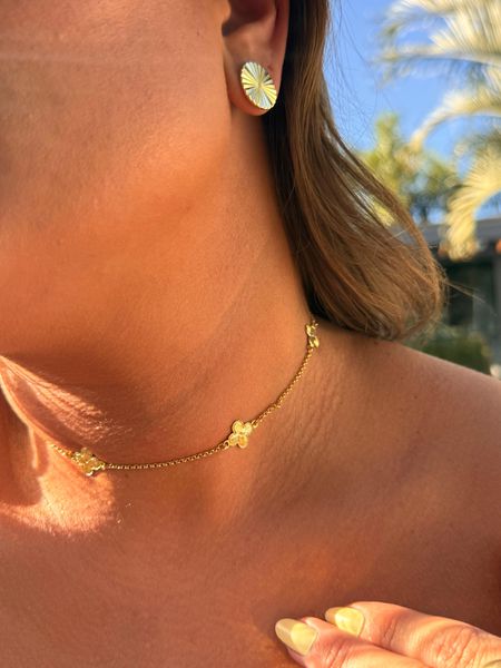 CHOKER TREVOS BANHADO A OURO - Dri Ferreira Semi Joias