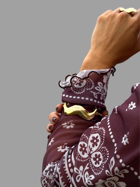 BRACELETE NEW ORGANIC BANHADO A OURO - Dri Ferreira Semi Joias
