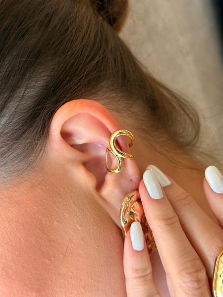 PIERCING FAKE ORGANIC BANHADO A OURO - Dri Ferreira Semi Joias