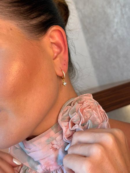 BRINCO ARGOLA PINGENTE PONTO DE LUZ P BANHADO A OURO - Dri Ferreira Semi Joias