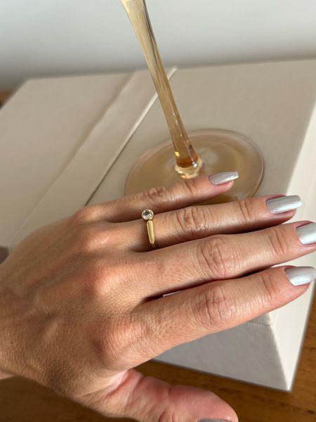 ANEL REGULAVEL PONTO DE LUZ FINO BANHADO A OURO - Dri Ferreira Semi Joias