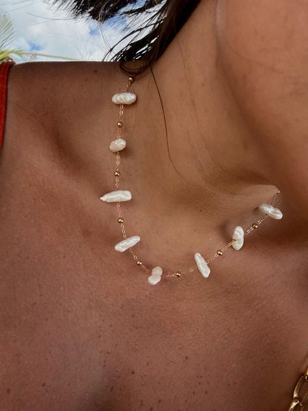 CHOKER PEROLA BARROCA E BOLINHAS BANHADA A OURO - Dri Ferreira Semi Joias
