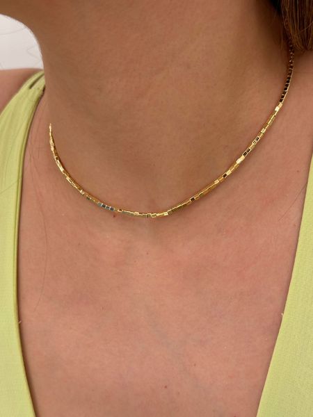CHOKER CANUTILHOS BANHADA A OURO - Dri Ferreira Semi Joias