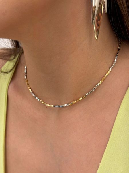 CHOKER CANUTILHOS DOIS BANHOS - Dri Ferreira Semi Joias