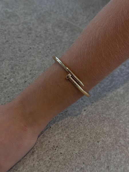 BRACELETE PREGO BANHADO A OURO - Dri Ferreira Semi Joias