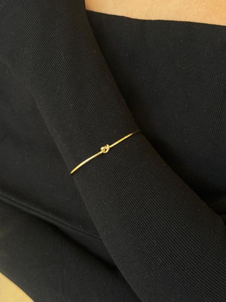 BRACELETE NOZINHO BANHADO A OURO - Dri Ferreira Semi Joias