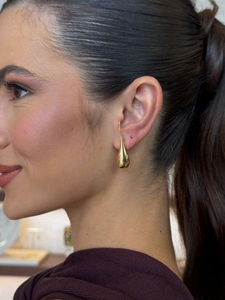 BRINCO GOTA PENDENTE DF P BANHADO A OURO - Dri Ferreira Semi Joias