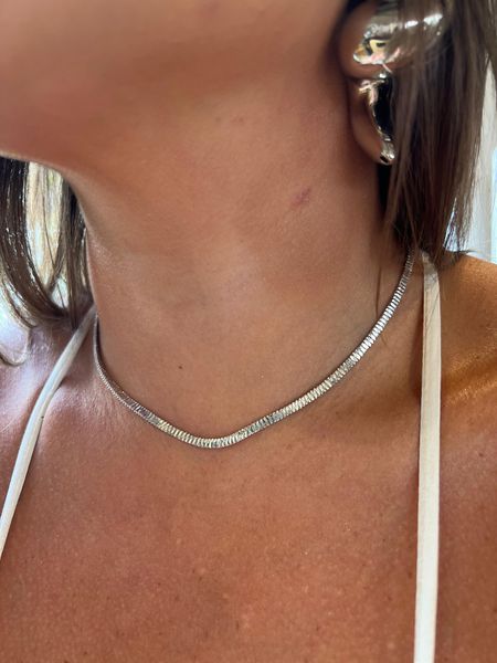 CHOKER FITA DETALHADA BANHADO A RÓDIO BRANCO - Dri Ferreira Semi Joias