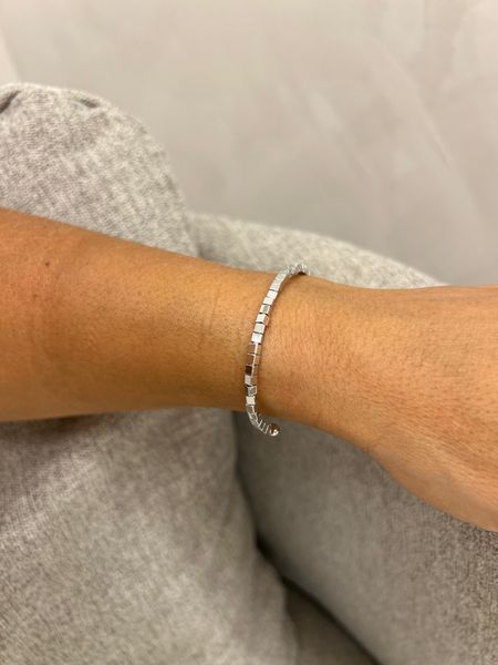BRACELETE CANUTILHOS BANHADO A RÓDIO BRANCO - Dri Ferreira Semi Joias