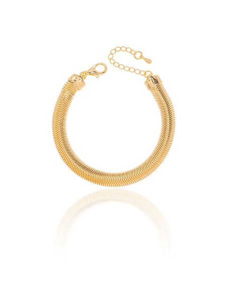 TORNOZELEIRA MALHA BANHADO A OURO - Dri Ferreira Semi Joias