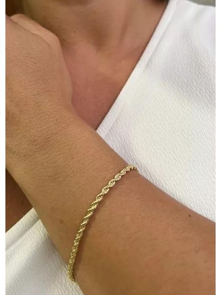 PULSEIRA CORDÃO BAIANO BANHADO A OURO - Dri Ferreira Semi Joias