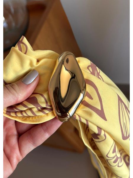 PINGENTE PASSADOR DE LENÇO BANHADO A OURO - Dri Ferreira Semi Joias