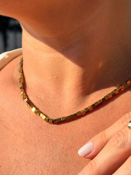 CHOKER CANUTILHOS CASCALHOS BANHADA A OURO - Dri Ferreira Semi Joias
