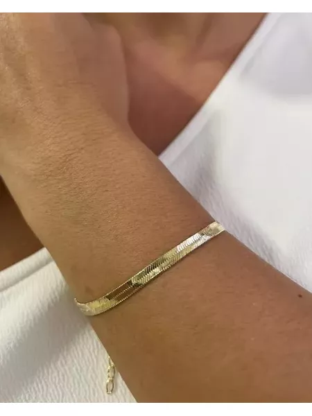 PULSEIRA FITA BANHADO A OURO - Dri Ferreira Semi Joias
