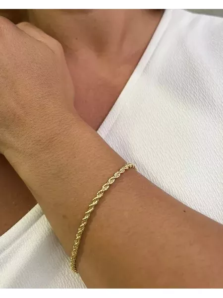 PULSEIRA CORDÃO BAIANO BANHADO A OURO - Dri Ferreira Semi Joias