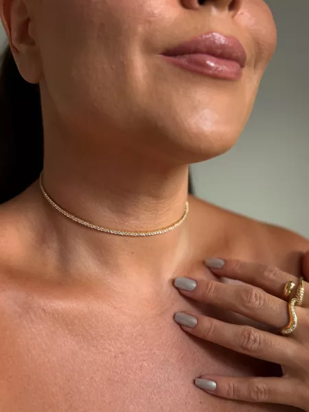 ARO CRAVEJADO BANHADO A OURO