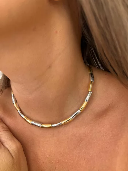 NEW CHOKER CANUTILHOS DOIS BANHOS - Dri Ferreira Semi Joias