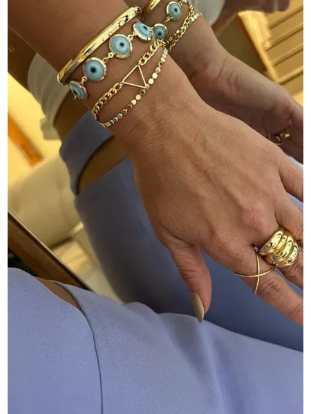 PULSEIRA CHAPINHAS BANHADA A OURO - Dri Ferreira Semi Joias