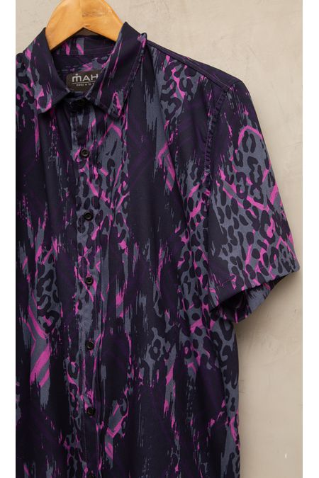 Camisa Estampada Unissex Fleur
