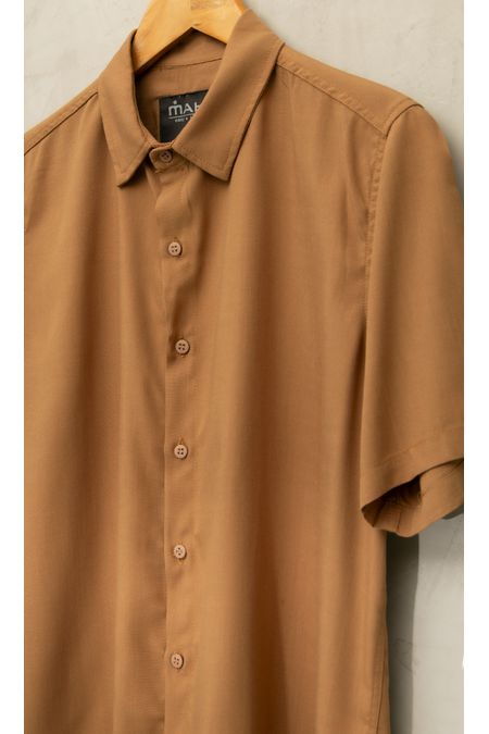 Camisa Visco Confort Taupe