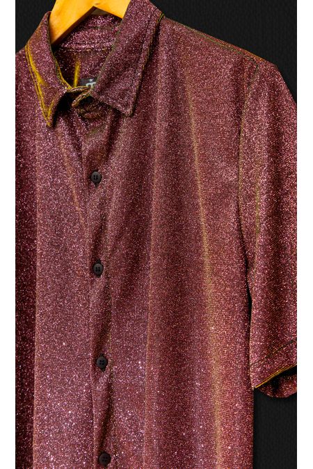 Camisa Night Camaleão Marsala / Dourado