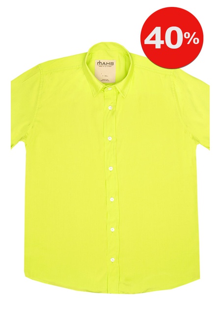 Camisa Visco Confort Verde Limão Unissex - Mahs