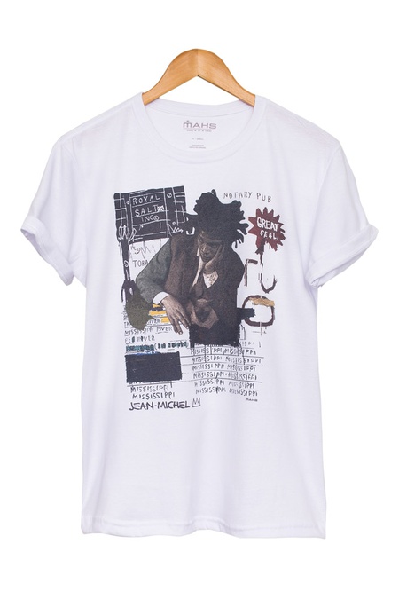 Camiseta Estampada Basquiat