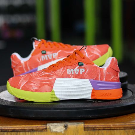 Tênis Preto para Cross 5x5 - Abstract Orange - MVP Fitness - Loja Oficial