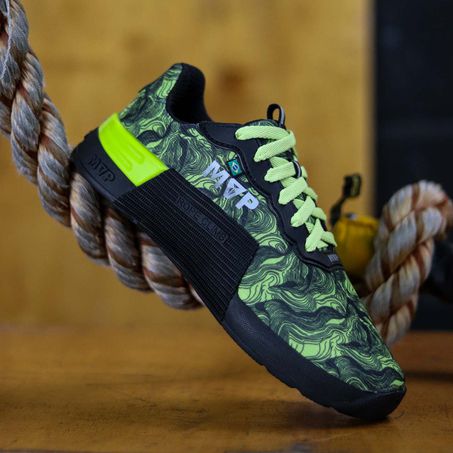 Tênis Preto para Cross 5x5 - Abstract Green Black - MVP Fitness - Loja Oficial
