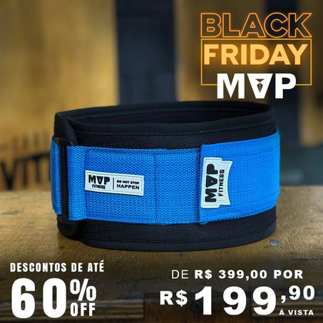 Cinto para LPO MVP Shield 3.0 - Black Blue - MVP Fitness - Loja Oficial