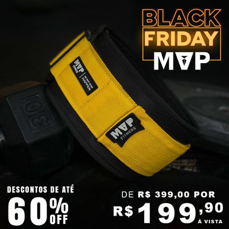 Cinto para LPO MVP Shield 3.0 - Black Yellow - MVP Fitness - Loja Oficial