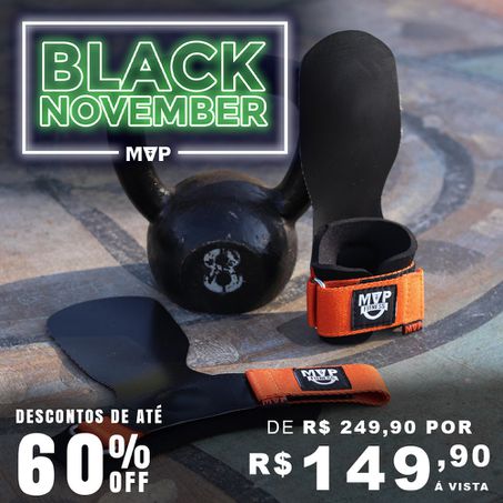 Hand Grip MVP Power Grip - Black Orange - MVP Fitness - Loja Oficial