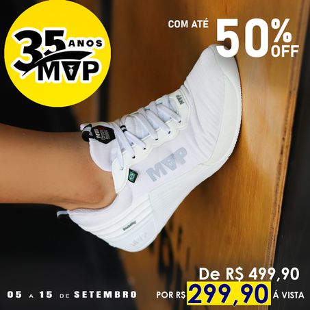 Tênis Branco de Cross 4x4 - Branco Neve - MVP Fitness - Loja Oficial