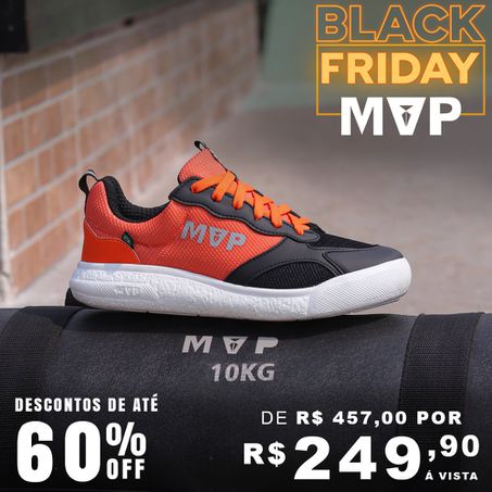 Tênis Confortável para Treinos Rx Fly - Black Oran... - MVP Fitness - Loja Oficial