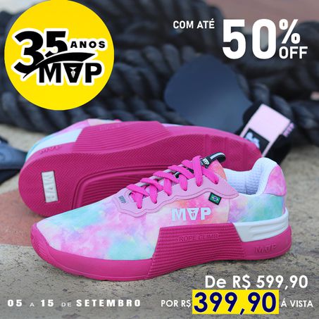 Tênis Cross Training Feminino MVP 5x5 - Pink Smoke - MVP Fitness - Loja Oficial