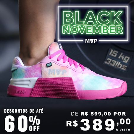 Tênis Cross Training Feminino MVP 5x5 - Pink Smoke - MVP Fitness - Loja Oficial