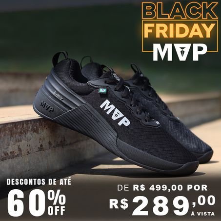 Tênis de Cross 4x4 - All Black - MVP Fitness - Loja Oficial