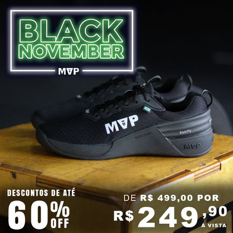 Tênis de Cross 4x4 - All Black - MVP Fitness - Loja Oficial