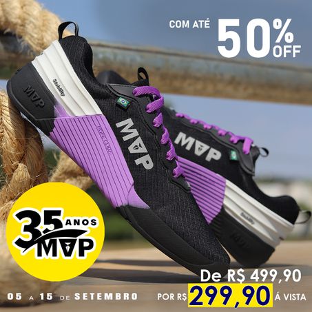 Tênis de Cross MVP 4x4 - Black Purple - MVP Fitness - Loja Oficial