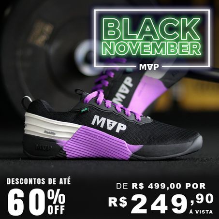 Tênis de Cross MVP 4x4 - Black Purple - MVP Fitness - Loja Oficial