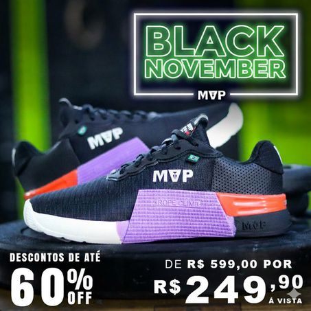 Tênis de Cross MVP 5x5 - Black Orange - MVP Fitness - Loja Oficial