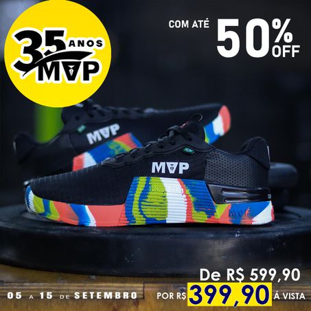 Tênis de Cross MVP 5x5 - Black Splash - MVP Fitness - Loja Oficial
