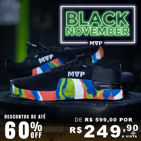 Tênis de Cross MVP 5x5 - Black Splash - MVP Fitness - Loja Oficial