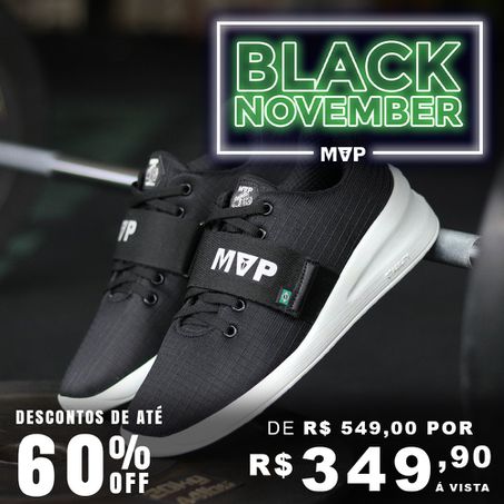 Tênis de LPO Lifter PRO - Black White 50114 - MVP Fitness - Loja Oficial