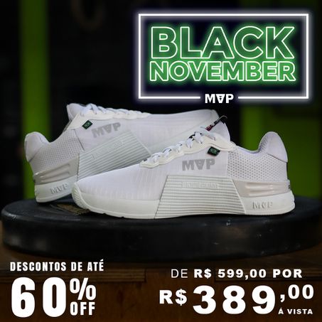 Tênis de Treino MVP 5x5 - All White - MVP Fitness - Loja Oficial